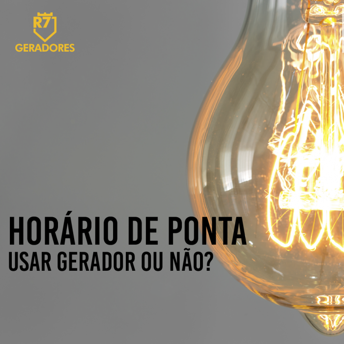 Gerador no Horário de Ponta: Usar ou não?